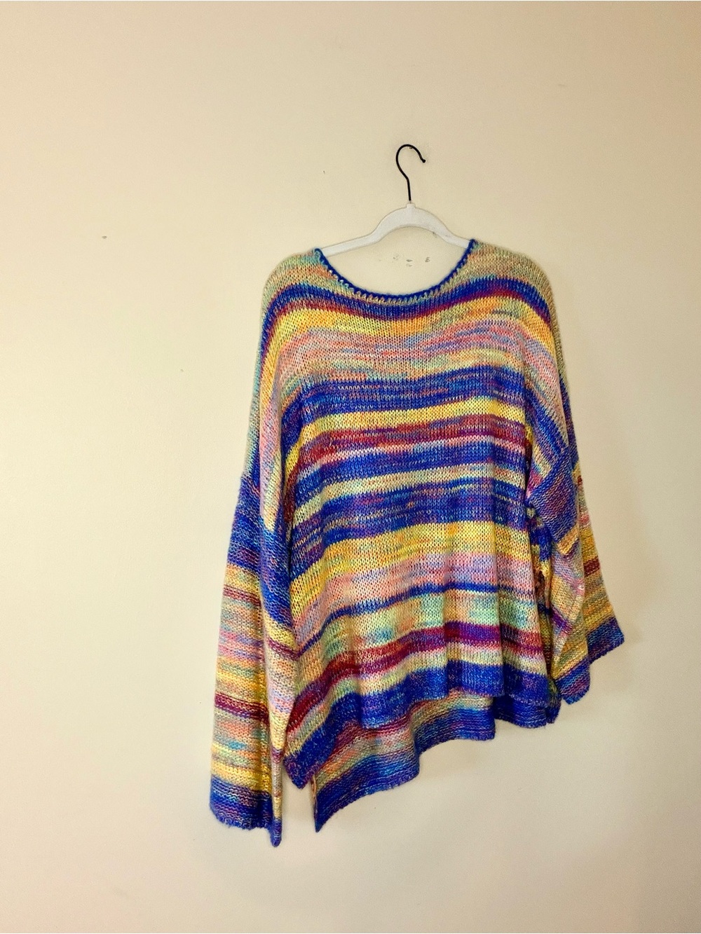 Multicolor Striped Crewneck Sweater - Relaxed Fit